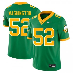Durable A'Mauri Washington #52 Oregon Ducks Green Jersey | Men University Football Swen Fan Gear 34043365