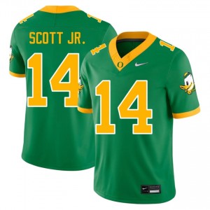 Top-Tier Aaron Scott Jr. #14 UO Green Jersey | Men University Football Stitched Fan Gear 59089478