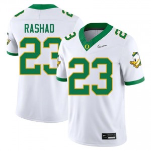 Ahmad Rashad #23 Oregon Ducks Jersey | Gameday White College Football Men Embroidery 12101520