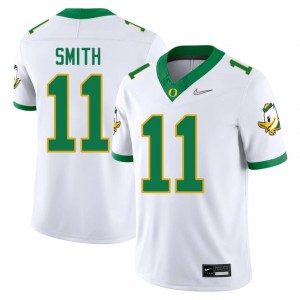 White Akili Smith #11 Oregon Ducks Jersey | Men High School Football Licensed Embroidery 36675780