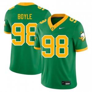 Green Andrew Boyle #98 Oregon Jersey | Men High School Football Fresh Embroidery 20880123