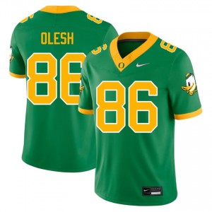 Andrew Olesh #86 UO Ducks Jersey | Pro-Grade Green College Football Men Stitched 61489044