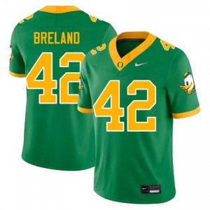 Aydin Breland #42 Ducks Jersey | Exclusive Green College Football Men Stitched 41382994