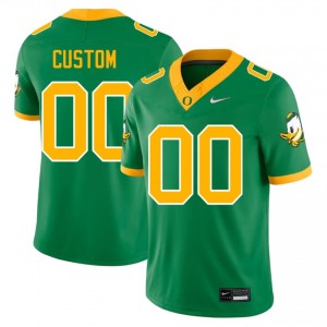 Green Custom #00 Ducks Jersey | Men High School Football Fresh Embroidery 22123560
