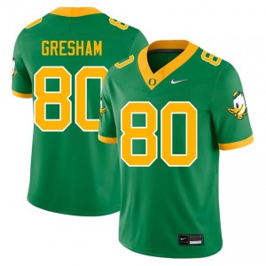 Dillon Gresham #80 UO Ducks Jersey | Exclusive Green College Football Men Stitched 40241160
