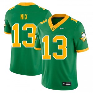 Green Gavin Nix #13 Ducks Jersey | Men High School Football Fresh Swen 28239744