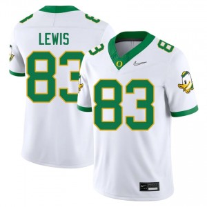 Hudson Lewis #83 UO Jersey | Iconic White College Football Men Embroidery 39607476