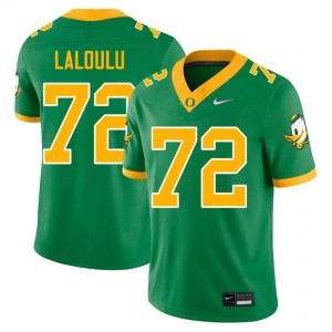 Green Iapani Laloulu #72 Oregon Ducks Jersey | Men High School Football Limited Embroidery 65996175