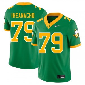 Immanuel Iheanacho #79 Ducks Jersey | Pro-Grade Green College Football Men Stitched 76729816