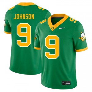Green Jamari Johnson #9 Ducks Jersey | Men High School Football Limited Stitched 83309104