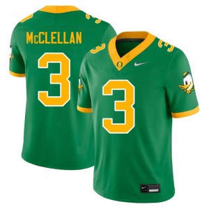 Green Jeremiah McClellan #3 Ducks Jersey | Men High School Football Fresh Stitched 19772042