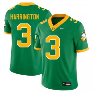 Green Joey Harrington #3 Oregon Jersey | Men High School Football Fresh Stitched 94562609