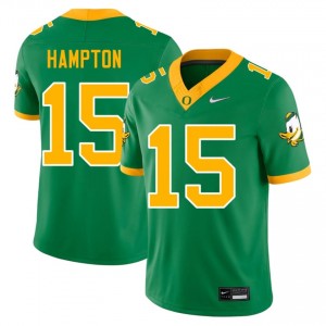 Messiah Hampton #15 UO Jersey | Pro-Grade Green College Football Men Stitched 63998862