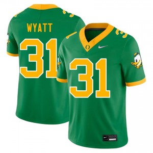 Durable Nasir Wyatt #31 Oregon Green Jersey | Men University Football Stitched Fan Gear 52622514