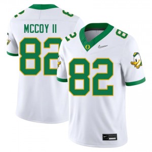 White Nathan McCoy II #82 Oregon Ducks Jersey | Men High School Football Moisture Wicking Stitched 18379620