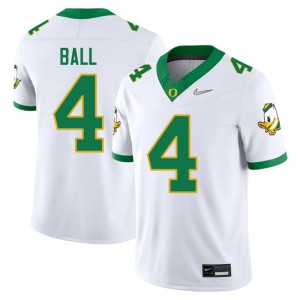 #4 Tradarian Ball Oregon White Jersey | Alumni Embroidery Men Player Football Gear 51933709