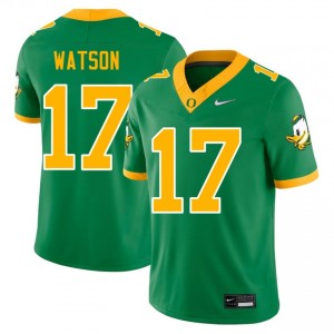 Green Tre Watson #17 Oregon Jersey | Men High School Football Limited Stitched 33215799
