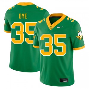 Durable Troy Dye #35 UO Green Jersey | Men University Football Stitched Fan Gear 94994966