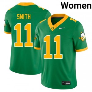 UO Akili Smith #11 Green Jersey | Premium Embroidery NCAA Football Women Apparel 29508995