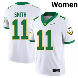 Akili Smith #11 Oregon Jersey | Gameday White College Football Women Stitch 82793730