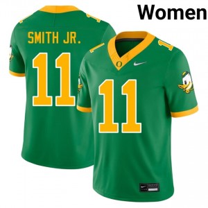 Durable Akili Smith Jr. #11 UO Ducks Green Jersey | Women University Football Embroidery Fan Gear 67739428