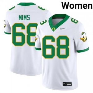 Auston Mims #68 UO Jersey | Gameday White College Football Women Stitched 75185737