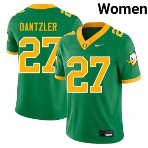 Green Bleu Dantzler #27 Ducks Jersey | Women High School Football Limited Embroidery 98438082