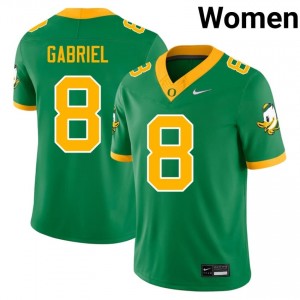 #8 Dillon Gabriel Oregon Green Jersey | Classic Embroidery Women Player Football Gear 46630767