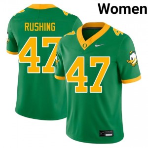 #47 Elijah Rushing UO Ducks Green Jersey | Elite Stitched Women Player Football Gear 39166387