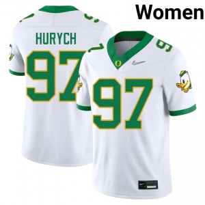 White Gage Hurych #97 UO Jersey | Women High School Football Moisture Wicking Stitch 19389959