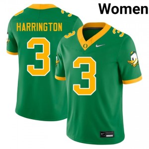 Joey Harrington #3 UO Ducks Jersey | Pro-Grade Green College Football Women Embroidery 58180825