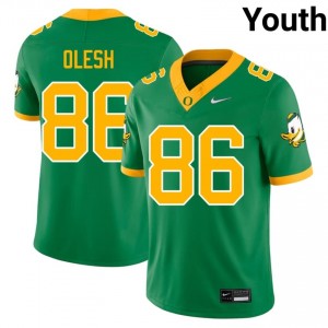 Top-Tier Andrew Olesh #86 Ducks Green Jersey | Youth University Football Swen Fan Gear 28787850