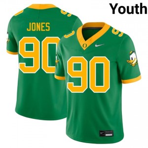 UO Anthony Jones #90 Green Jersey | Essential Swen NCAA Football Youth Apparel 67271065