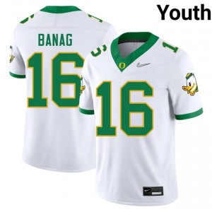 Azel Banag #16 Oregon Jersey | Gameday White College Football Youth Stitched 42933059