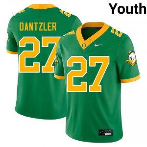 Bleu Dantzler #27 UO Jersey | Exclusive Green College Football Youth Swen 62212104