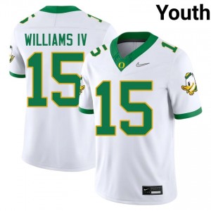 Officially Licensed Carl Williams IV #15 UO Ducks White Jersey | Youth University Football Stitched Fan Gear 67795076