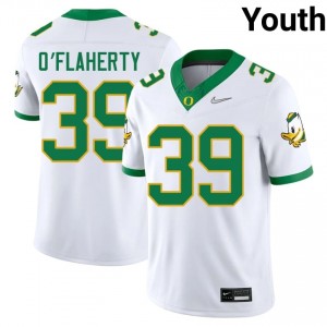 Elite Thread Cormac O'Flaherty #39 UO White Jersey | Youth University Football Embroidery Fan Gear 93775330