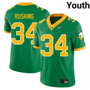 #34 Cruz Rushing Ducks Green Jersey | Classic Embroidery Youth Player Football Gear 62450142