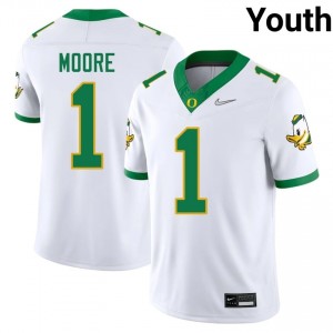 Dakorien Moore #1 UO Ducks Jersey | Gameday White College Football Youth Stitched 76989560