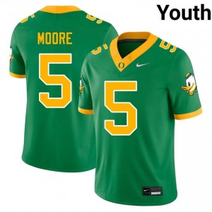 Durable Dante Moore #5 UO Ducks Green Jersey | Youth University Football Swen Fan Gear 50954661