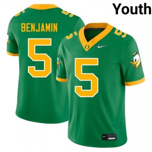 Davon Benjamin #5 UO Ducks Jersey | Pro-Grade Green College Football Youth Swen 88639924