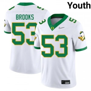 Devin Brooks #53 UO Jersey | Gameday White College Football Youth Embroidery 41044561