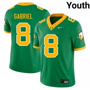 Durable Dillon Gabriel #8 UO Ducks Green Jersey | Youth University Football Swen Fan Gear 90956014