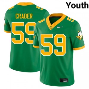 Green Fox Crader #59 Ducks Jersey | Youth High School Football Limited Embroidery 62755114
