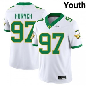 #97 Gage Hurych UO White Jersey | Authentic Embroidery Youth Player Football Gear 71762202