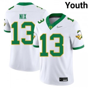 Gavin Nix #13 Oregon Ducks Jersey | Gameday White College Football Youth Embroidery 64842815
