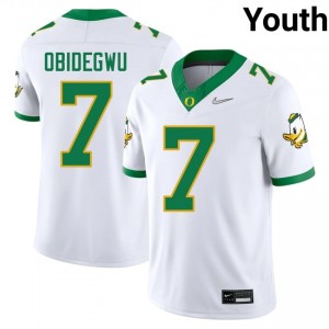 White Ify Obidegwu #7 UO Jersey | Youth High School Football Licensed Stitch 53199226