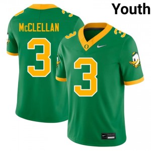 #3 Jeremiah McClellan Oregon Ducks Green Jersey | Elite Swen Youth Player Football Gear 80829634