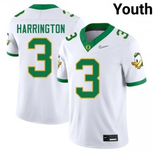 Oregon Ducks Joey Harrington #3 White Jersey | Genuine Stitched NCAA Football Youth Apparel 83106661