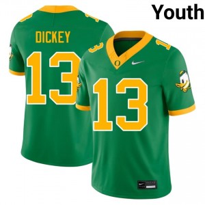 Oregon Jurrion Dickey #13 Green Jersey | Essential Stitched NCAA Football Youth Apparel 55294410